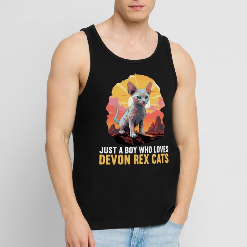 Devon Rex Kitten Devon Rex Cat Men's Premium Organic Tank Top