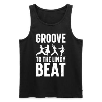 Lindy Hop Tänzer Swing Tanzpaar Swing Dance - Männer Premium Bio Tank Top - Schwarz - Vorne - Michal (187cm)