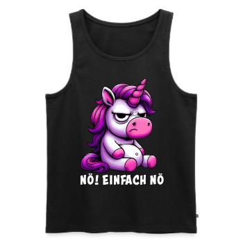 Nope, just Nope - Men's Premium Organic Tank Top - black - Front - AI Model Male 178 light (178cm)