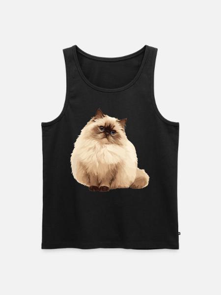 Himalayan Cat Colourpoint Katze - Men's Premium Organic Tank Top - black