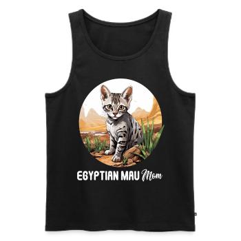 Mau égyptien Chaton Chat égyptien Mau - Débardeur bio Premium Homme - noir - Devant - AI Model Male 178 light (178cm)