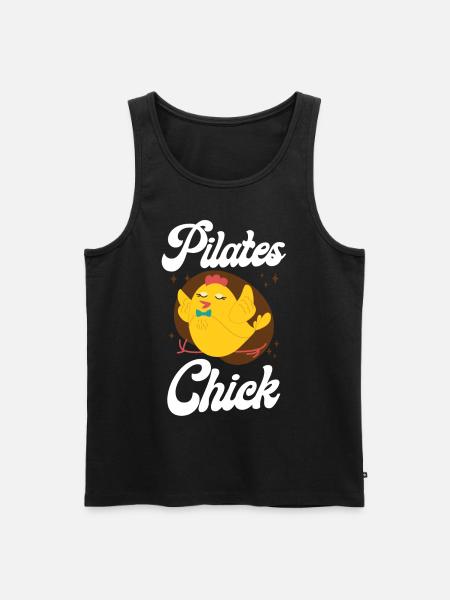 Pilates Instructor Teacher Chicken - Men's Premium Organic Tank Top - black