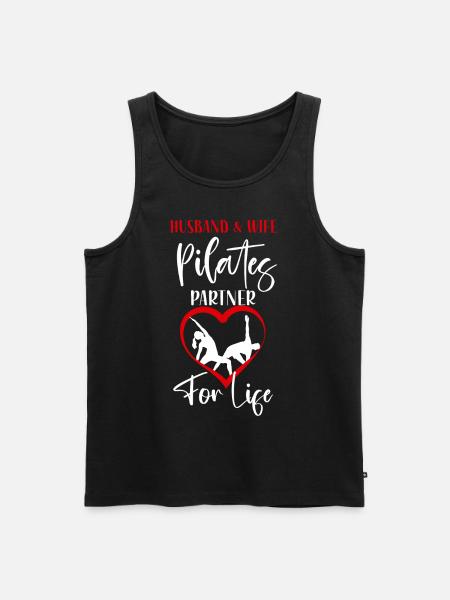 Pilates Instructor Teacher Husband - Men's Premium Organic Tank Top - black