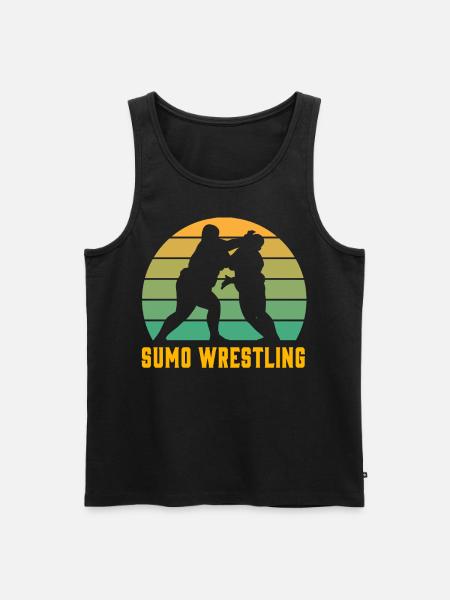 Sumo-Ringen - Männer Premium Bio Tank Top - Schwarz