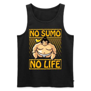 Pas de Sumo, pas de vie - Débardeur bio Premium Homme - noir - Devant - Michal (187cm)