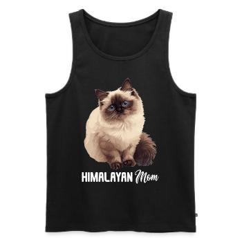Himalayan Cat Colourpoint Katze - Men's Premium Organic Tank Top - black - Front - Michal (187cm)