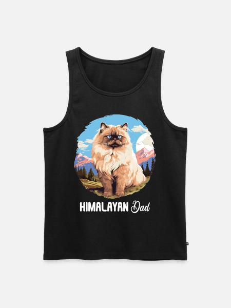 Himalayan Cat Colourpoint Katze - Men's Premium Organic Tank Top - black