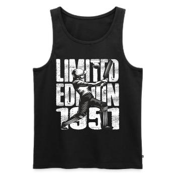 Édition limitée 1951 Édition limitée Cricket - Débardeur bio Premium Homme - noir - Devant - Michal (187cm)