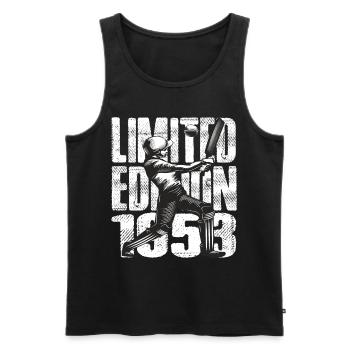 Édition limitée 1953 Édition limitée Cricket - Débardeur bio Premium Homme - noir - Devant - Michal (187cm)