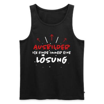 Ausbilder Spruch Beruf Lustiges Ausbilder Geschenk - Männer Premium Bio Tank Top - Schwarz - Vorne - Michal (187cm)