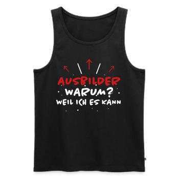 Ausbilder Spruch Beruf Lustiges Ausbilder Geschenk - Männer Premium Bio Tank Top - Schwarz - Vorne - Michal (187cm)