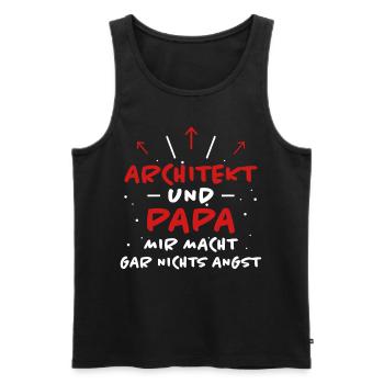 Architekt Spruch Architektur Architekt Geschenk - Männer Premium Bio Tank Top - Schwarz - Vorne - Michal (187cm)