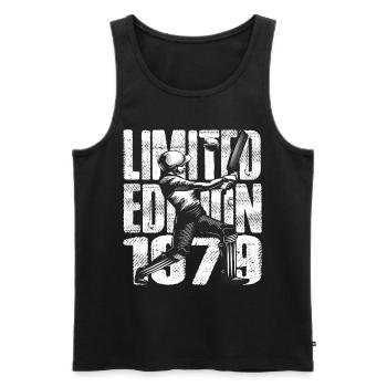 Limited Edition 1979 Limited Edition Cricket - Men's Premium Organic Tank Top - black - Front - Michal (187cm)
