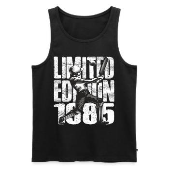 Édition limitée 1985 Édition limitée Cricket - Débardeur bio Premium Homme - noir - Devant - Michal (187cm)