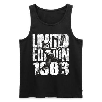 Limited Edition 1983 Limited Edition Cricket - Männer Premium Bio Tank Top - Schwarz - Vorne - Michal (187cm)
