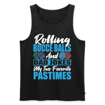 Boccia Boccia Kunst Bocci Boccia für Senioren - Männer Premium Bio Tank Top - Schwarz - Vorne - AI Model Male 178 light (178cm)