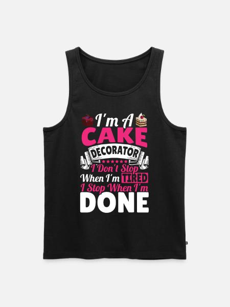Cupcakes Bakery Owner Pastry Chef - Men's Premium Organic Tank Top - black