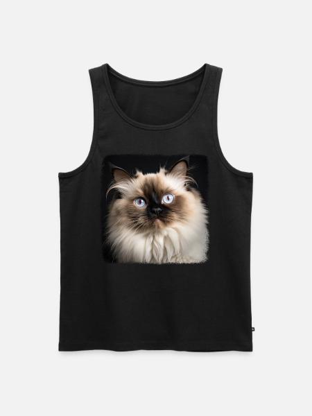 Himalayan Cat Colourpoint Katze - Men's Premium Organic Tank Top - black