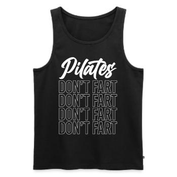 Pilates Instructor Teacher Pilates - Männer Premium Bio Tank Top - Schwarz - Vorne - AI Model Male 178 light (178cm)