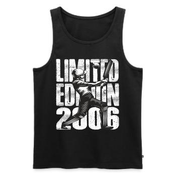 Limited Edition 2006 Limited Edition Cricket - Männer Premium Bio Tank Top - Schwarz - Vorne - Michal (187cm)