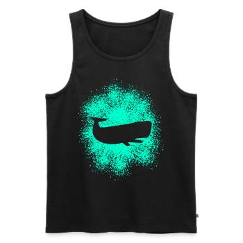 Pottwal Ozean Schützer - Männer Premium Bio Tank Top - Schwarz - Vorne - AI Model Male 178 light (178cm)