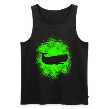 Pottwal Ocean Schützer - Männer Premium Bio Tank Top - Schwarz - Vorne - AI Model Male 178 light (178cm)