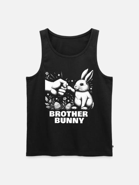 Frère Lapin - Débardeur bio Premium Homme - noir