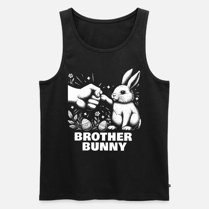 Brother Bunny - Männer Premium Bio Tank Top - Schwarz