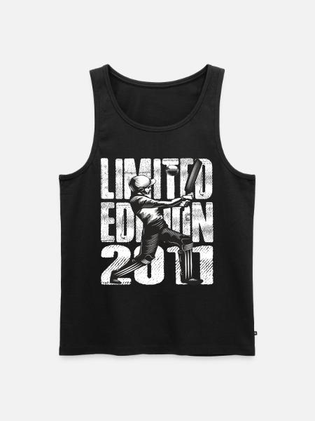 Limited Edition 2011 Limited Edition Cricket - Männer Premium Bio Tank Top - Schwarz