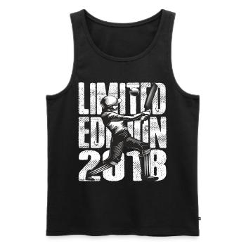 Limited Edition 2018 Limited Edition Cricket - Männer Premium Bio Tank Top - Schwarz - Vorne - Michal (187cm)