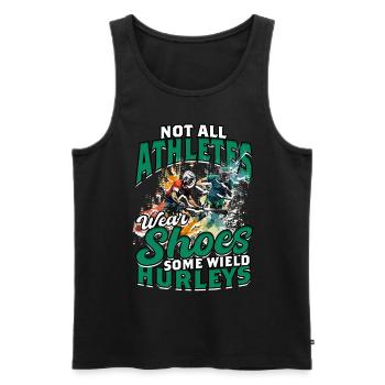 Hurling Hurleys - Männer Premium Bio Tank Top - Schwarz - Vorne - Michal (187cm)