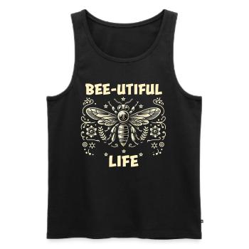 Bee Lovers Beekeepers Naturefriends Beekeepers - Men's Premium Organic Tank Top - black - Front - AI Model Male 178 light (178cm)