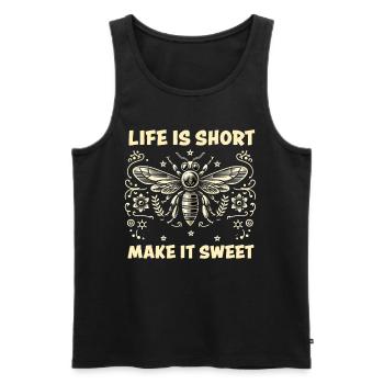 Amoureux des abeilles Apiculteurs Amis de la nature Apiculteurs - Débardeur bio Premium Homme - noir - Devant - Michal (187cm)