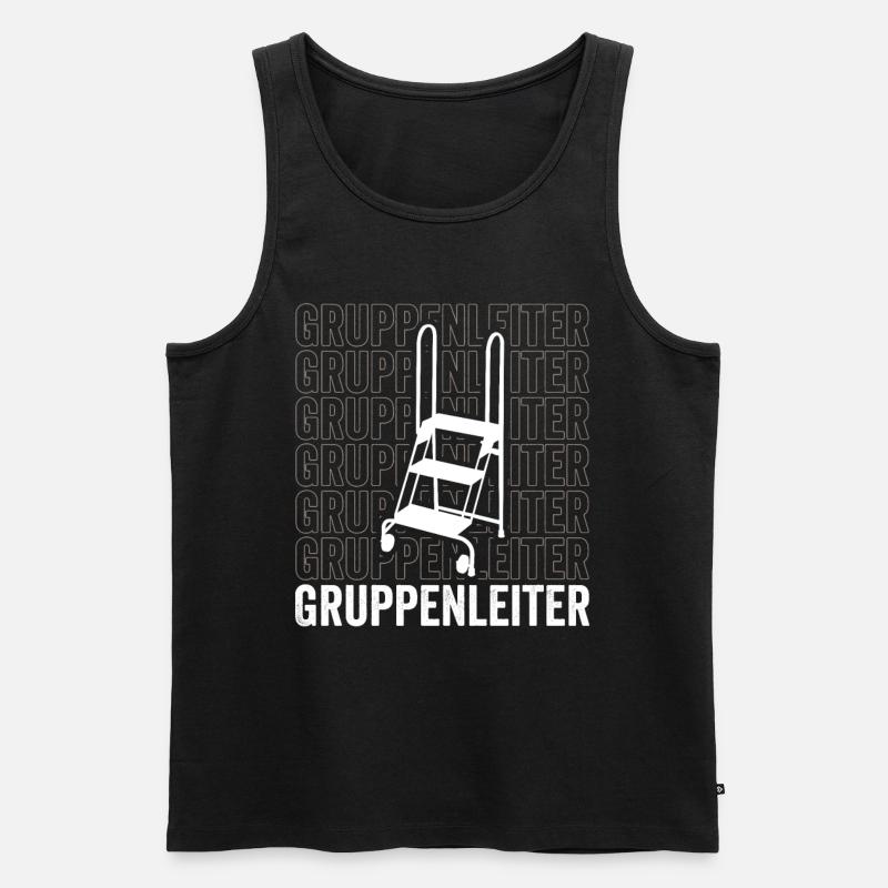 Gruppenleiter - Männer Premium Bio Tank Top - Schwarz