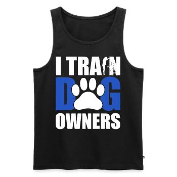 Training Humans to Speak Dog Certified Dog Trainer - Men's Premium Organic Tank Top - black - Front - Michal (187cm)