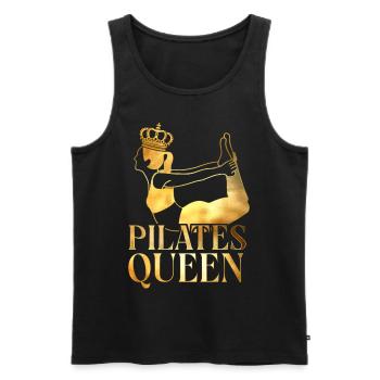 Instructeur de Pilates Professeur de Pilates - Débardeur bio Premium Homme - noir - Devant - Michal (187cm)