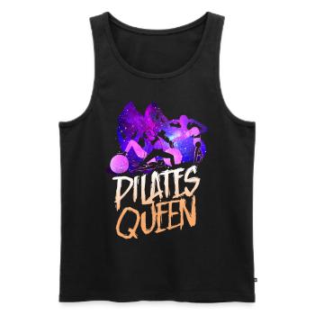 Pilates Instructor Teacher Pilates - Männer Premium Bio Tank Top - Schwarz - Vorne - AI Model Male 178 light (178cm)