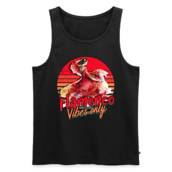 Ambiance flamenco uniquement - Débardeur bio Premium Homme - noir - Devant - Michal (187cm)