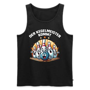 The bowling master is coming to Kegel Bowling Club Design - Men's Premium Organic Tank Top - black - Front - Michal (187cm)