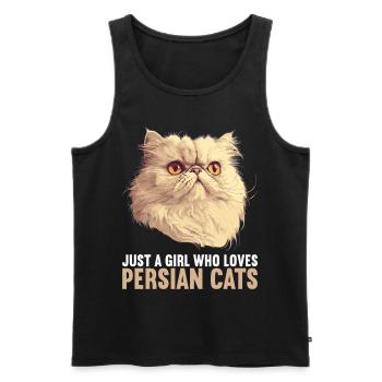 Persian Cat Perserkatze - Männer Premium Bio Tank Top - Schwarz - Vorne - Michal (187cm)