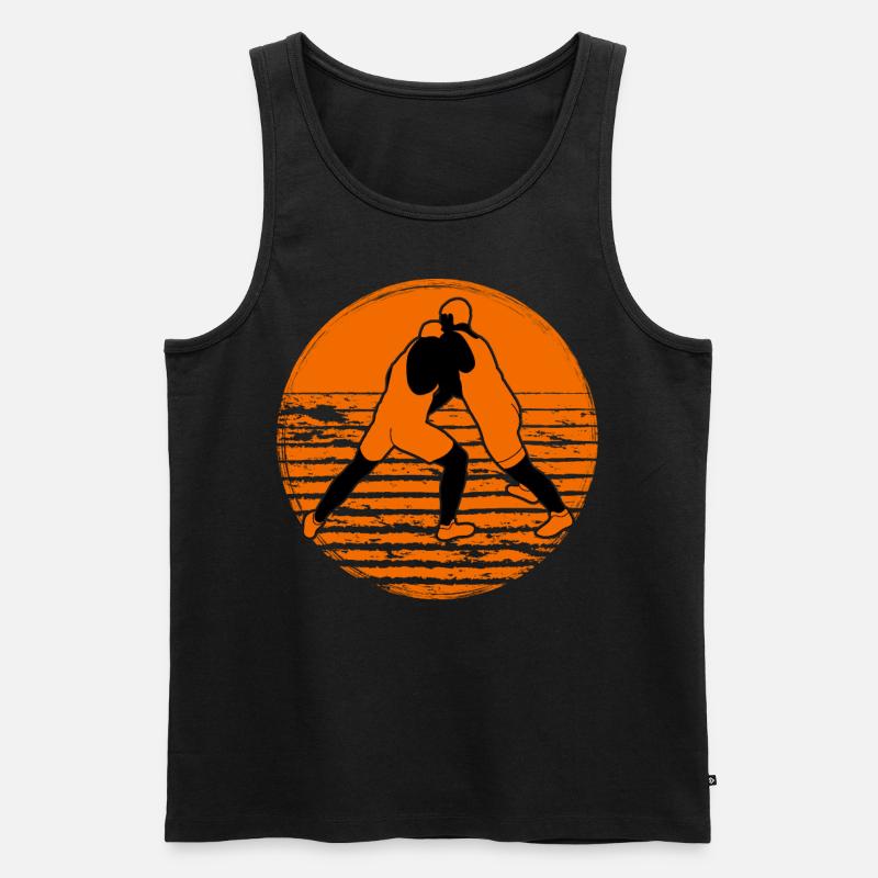Wrestling - Männer Premium Bio Tank Top - Schwarz