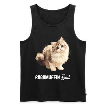Ragamuffin Chaton Ragamuffin Chat - Débardeur bio Premium Homme - noir - Devant - Michal (187cm)