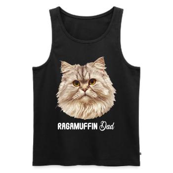 Ragamuffin Chaton Ragamuffin Chat - Débardeur bio Premium Homme - noir - Devant - Michal (187cm)