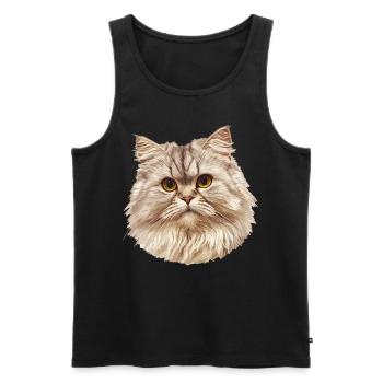 Ragamuffin Chaton Ragamuffin Chat - Débardeur bio Premium Homme - noir - Devant - Michal (187cm)