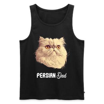 Persian Cat Perserkatze - Männer Premium Bio Tank Top - Schwarz - Vorne - Michal (187cm)
