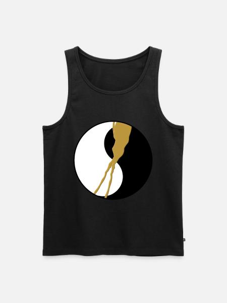Kintsugi Kintsukuroi - Men's Premium Organic Tank Top - black
