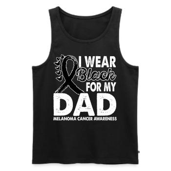 Tragen Sie Schwarz Für Den - Männer Premium Bio Tank Top - Schwarz - Vorne - Michal (187cm)