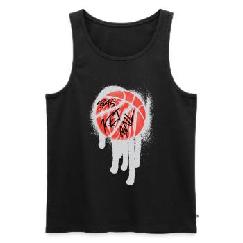 Basket-ball Basketteurs Joueurs - Débardeur bio Premium Homme - noir - Devant - Michal (187cm)