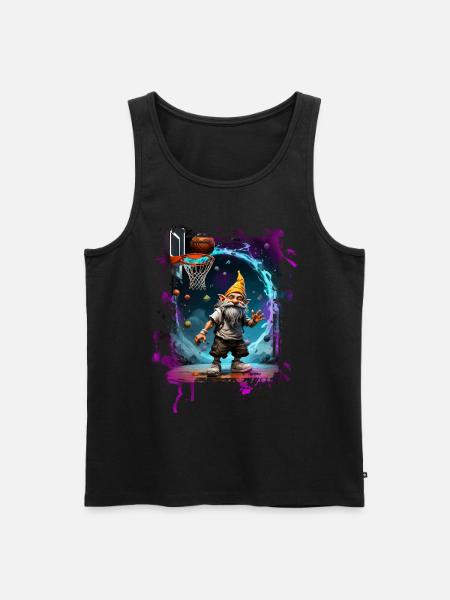 Basketball Gnome - Men's Premium Organic Tank Top - black