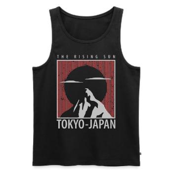 Tokyo Japan - Männer Premium Bio Tank Top - Schwarz - Vorne - Michal (187cm)